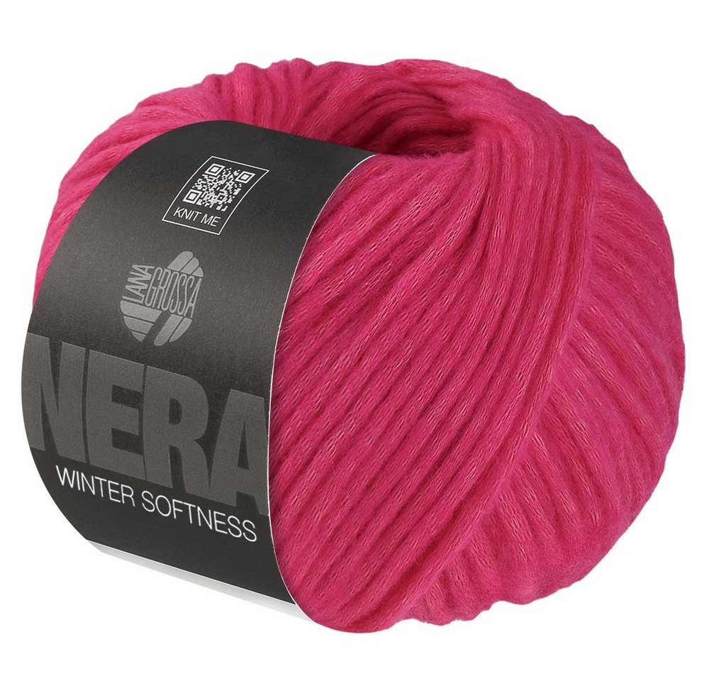 LANA GROSSA WINTER SOFTNESS (NERA) Häkelwolle, 70 m (Zartes Baumwollschlauchgarn, voluminös gefüllt mit flauschigen Merinofasern), 50 g von LANA GROSSA