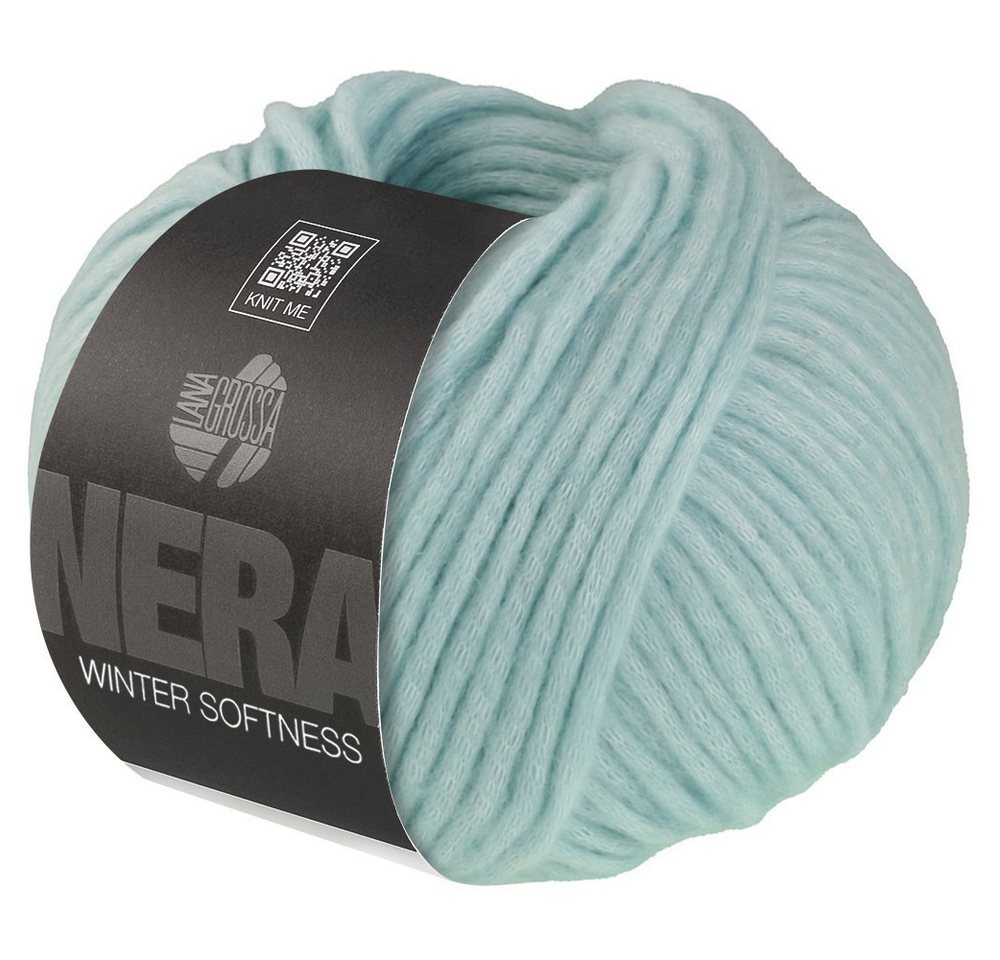 LANA GROSSA WINTER SOFTNESS (NERA) Häkelwolle, 70 m (Zartes Baumwollschlauchgarn, voluminös gefüllt mit flauschigen Merinofasern), 50 g von LANA GROSSA