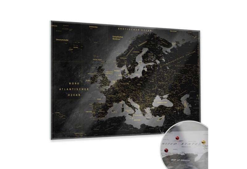 LANA KK Glasbild Europakarte, deutsche Beschriftung LANA KK Glasbild Europakarte, deutsche Beschriftung von LANA KK