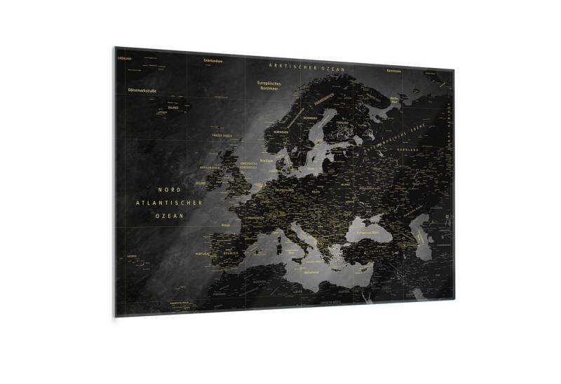 LANA KK Glasbild Europakarte, deutsche Beschriftung von LANA KK