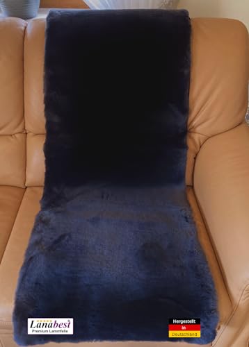 LANABEST Premium Lammfell Sesselauflage, Couchauflage Echtes Merino, Farbe grau-schwarz. Warm, weich, bequem und schadstoffarm. 50 x 150 cm LANABEST Premium Lammfell Sesselauflage, Couchauflage Echtes Merino, Farbe grau-schwarz. Warm, weich, bequem und schadstoffarm. 50 x 150 cm von LANABEST