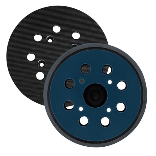 2 Stück 125mm Schleifteller für Ryobi RS290 RS280, Milwaukee 6021-21, 6034-21, 8 Löcher Stützteller Schleifplatte, Schleifscheiben Zubehör für Exzenterschleifer, Ersatzpads für Schleifmaschinen 2 Stück 125mm Schleifteller für Ryobi RS290 RS280, Milwaukee 6021-21, 6034-21, 8 Löcher Stützteller Schleifplatte, Schleifscheiben Zubehör für Exzenterschleifer, Ersatzpads für Schleifmaschinen von LANAFAY