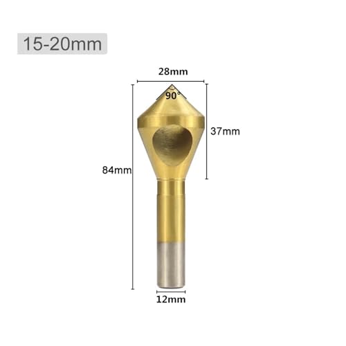 CMCP TiCN-beschichteter Senker-Bohrer-Satz 2-5/5-10/10-15/15-20 mm Entgratungs-Kegellochschneider Holz-Aluminium-Anfaswerkzeug(TiCN 15-20mm) von LANAPPTLTG