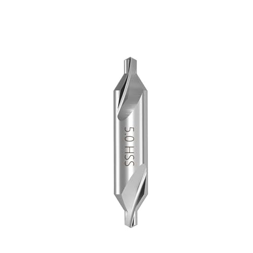 HSS Kombinierte Zentrierbohrer 60-Grad-Senker Winkelbit-Set 1,0 mm,5 2, 3, Metallbohrer(5.0mm) von LANAPPTLTG