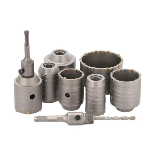 SDS Plus Wandlochsägen-Bohrer, Betonlochsäge, Lochschneider, Beton, Zement, Stein, Bohrwerkzeug, 30–100 mm(MULTI) von LANAPPTLTG