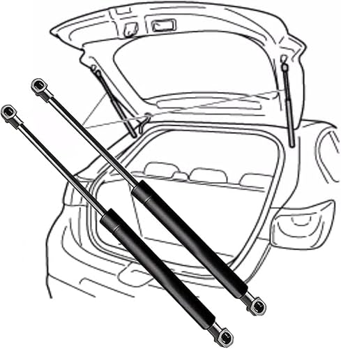 LANAZU 2X Gasfeder Dämpfer Heckklappe für Toyota Matrix Wagon 2003-2008(No.6895002050)-43cm, Kofferraum Gasfeder Gasdruckdämpfer Heckklappen Gasdruckfedern Stoßdämpfer Hebestützen von LANAZU