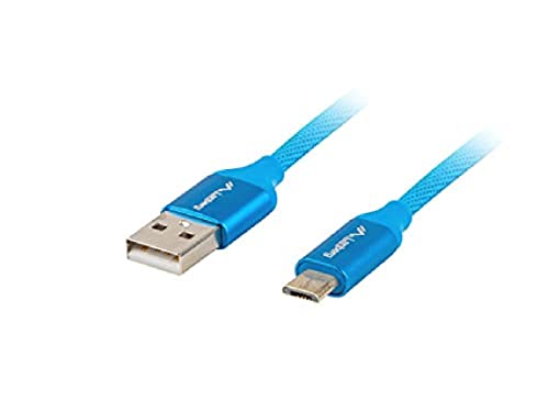 LANBERG USB 2.0 Stecker/Micro USB Stecker Quick Charge 3.0 3M Blau von Lanberg