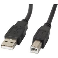Lanberg - CA-USBA-11CC-0018-BK - usb-a 2.0 auf usb-b Stecker/Stecker Kabel mit Ferrit 1,8m Schwarz Lanberg - CA-USBA-11CC-0018-BK - usb-a 2.0 auf usb-b Stecker/Stecker Kabel mit Ferrit 1,8m Schwarz von LANBERG