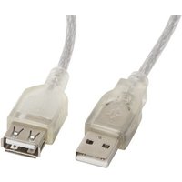Lanberg - CA-USBE-12CC-0018-TR USB-Kabel 1,8 m usb 2.0 usb a Transparent von LANBERG