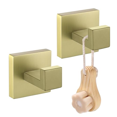LANC Badzubehör Handtuchhaken Gebürstet Gold Mantel Bademantel Haken Strapazierfähiger Kleiderbügel Moderne Küche Garage Hotel Wandhaken Edelstahl Wandmontage 2 Stück, A8805BG-P2 LANC Badzubehör Handtuchhaken Gebürstet Gold Mantel Bademantel Haken Strapazierfähiger Kleiderbügel Moderne Küche Garage Hotel Wandhaken Edelstahl Wandmontage 2 Stück, A8805BG-P2 von LANC