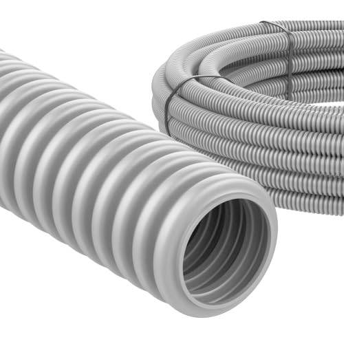 Lancelot® flexibles Leerrohr M20 für Elektroinstallation | Wellrohr 25 Meter | 320N, 1J, -5°C / +60°C | lichtgrau von LANCELOT
