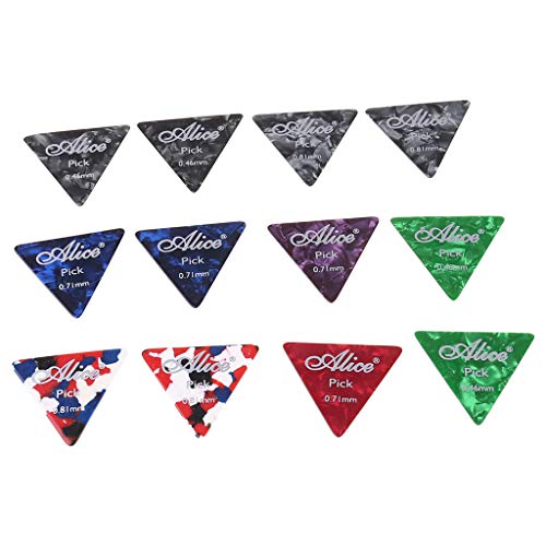 LANCHEN 12pcs Celluloid Gitarrenplektren Big Triangle Plektrum Strumming Folk 0.46 0.71 0.81mm LANCHEN 12pcs Celluloid Gitarrenplektren Big Triangle Plektrum Strumming Folk 0.46 0.71 0.81mm von LANCHEN