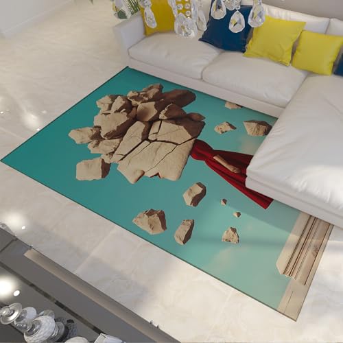 Fantasy Art Teppich Surreal Stein Frau Design Moderne Wohnkultur Bereich Teppiche Rutschfester weicher bequemer Teppich für Küche unter Tisch 120x240cm von LANDERSION