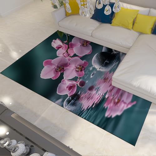 LANDERSION Meditation Stein Orchidee Wohnzimmerteppiche Ultra weicher waschbarer Indoor Teppich für rutschfeste Bereiche Natur Spa Szenerie Teppiche für Teenager Schlafsaal Büro 180x300cm LANDERSION Meditation Stein Orchidee Wohnzimmerteppiche Ultra weicher waschbarer Indoor Teppich für rutschfeste Bereiche Natur Spa Szenerie Teppiche für Teenager Schlafsaal Büro 180x300cm von LANDERSION