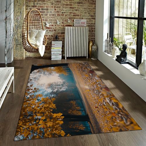 Natürliche Szenerie Herbst Laub Teppich Herbst Wald dekorative Bereich Teppiche leicht zu reinigen Rutschfester Teppich für Wohnzimmer Esszimmer Wohnung 60x90cm Natürliche Szenerie Herbst Laub Teppich Herbst Wald dekorative Bereich Teppiche leicht zu reinigen Rutschfester Teppich für Wohnzimmer Esszimmer Wohnung 60x90cm von LANDERSION