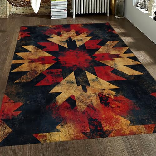 LANDERSION Ultra weicher waschbarer Wohnzimmerteppich großflächige Teppiche Vintage Tribal Akzent Teppich Rutschfester Faltbarer dünner Teppich für den Eingangsflur des Schlafzimmers 180x300cm LANDERSION Ultra weicher waschbarer Wohnzimmerteppich großflächige Teppiche Vintage Tribal Akzent Teppich Rutschfester Faltbarer dünner Teppich für den Eingangsflur des Schlafzimmers 180x300cm von LANDERSION