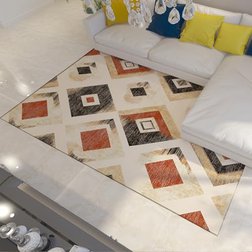 LANDERSION Vintage Area Teppiche Azteken Geometrische abstrakte Textur Distressed Teppich Weicher niedrigfloriger waschbarer Rutschfester Teppich für Schlafzimmer Eingangsbüro 100x150cm LANDERSION Vintage Area Teppiche Azteken Geometrische abstrakte Textur Distressed Teppich Weicher niedrigfloriger waschbarer Rutschfester Teppich für Schlafzimmer Eingangsbüro 100x150cm von LANDERSION