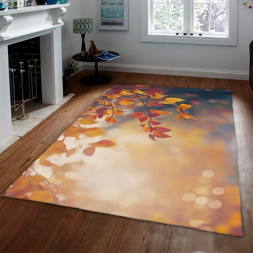 Waschbarer Wohnzimmer Große Teppiche Herbst Eukalyptus Blätter Verschwommener Hintergrund Moderner Bereich Teppich Weicher Rutschfester Teppich für Schlafzimmereingang 60x120cm Waschbarer Wohnzimmer Große Teppiche Herbst Eukalyptus Blätter Verschwommener Hintergrund Moderner Bereich Teppich Weicher Rutschfester Teppich für Schlafzimmereingang 60x120cm von LANDERSION