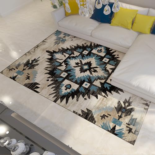 LANDERSION rutschfeste kleine Teppiche Ureinwohner Amerikas Azteken Indianer Teppich Weicher Faltbarer rechteckiger Teppich für Wohnzimmer Schlafzimmer Wäscherei Balkon 60x90cm LANDERSION rutschfeste kleine Teppiche Ureinwohner Amerikas Azteken Indianer Teppich Weicher Faltbarer rechteckiger Teppich für Wohnzimmer Schlafzimmer Wäscherei Balkon 60x90cm von LANDERSION