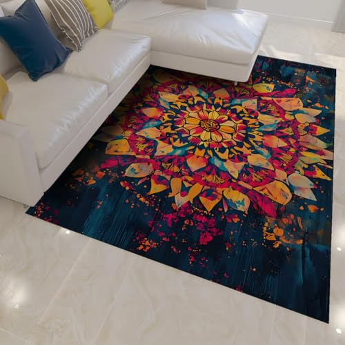 Moderne Vintage Teppiche für den Innenbereich Bunte abstrakte Blumen, leicht zu reinigende, rutschfeste, dünne Teppiche für Wohnzimmer, Schlafzimmer, Küche, Arbeitszimmer 180x300cm Moderne Vintage Teppiche für den Innenbereich Bunte abstrakte Blumen, leicht zu reinigende, rutschfeste, dünne Teppiche für Wohnzimmer, Schlafzimmer, Küche, Arbeitszimmer 180x300cm von LANDERSION