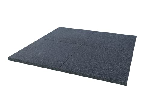 1m² Stallmatten Boxenmatten Gummimatten Pferdematten Box Pferd 100x50x3,5 cm Premium Schwarz von LANDGRID