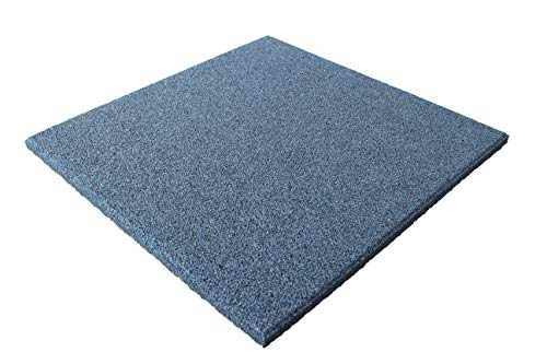 12 x Grau 50x50x2,5cm Gummiplatten Krabbelmatte Kindermatte Fallschutzmatten Fitness Indoor von LANDGRID
