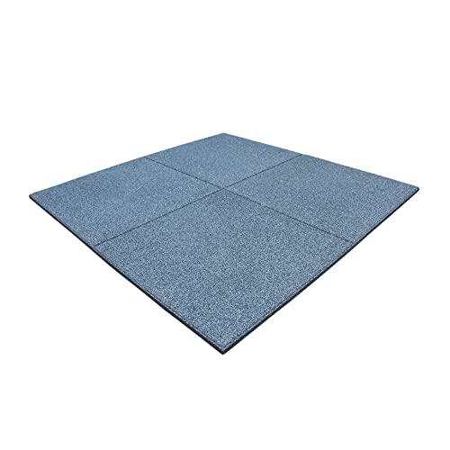 LANDGRID 1m² Fallschutzmatten Grau 50x50x2,5cm Gummimatten Schutzmatten Spielplatz Bodenplatten Gummiplatten von LANDGRID