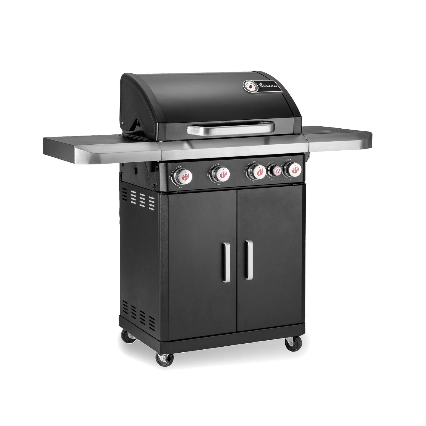 Gasgrill Rexon 4.1 cooK - schwarz (Kein Speditionsversand) von LANDMANN