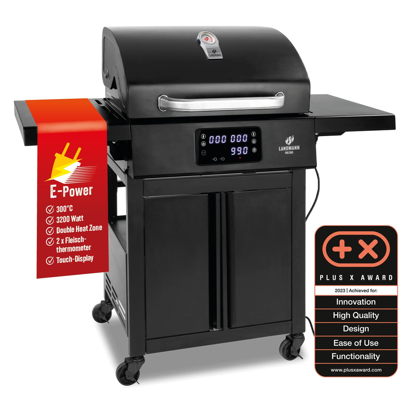 VOLTRIS Elektro-Grillwagen - Schwarz VOLTRIS Elektro-Grillwagen - Schwarz von LANDMANN
