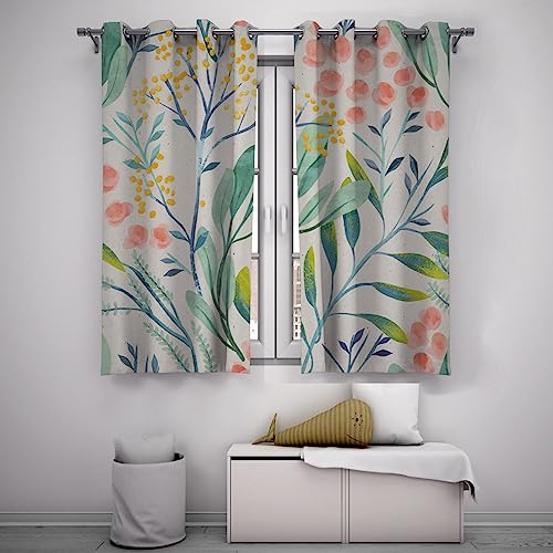 LANDOCROWN 2 Paneele Boho Morandi Grüner Fenstervorhang Blumen Rustikale Landkunst Verdunkelungsvorhänge Wärmeisolierte Ösenvorhänge H229 x B117 cm LANDOCROWN 2 Paneele Boho Morandi Grüner Fenstervorhang Blumen Rustikale Landkunst Verdunkelungsvorhänge Wärmeisolierte Ösenvorhänge H229 x B117 cm von LANDOCROWN