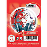 LANDRÉ Notizblock DIN A7 Liniert Spiralbindung Karton Farbig sortiert Nicht perforiert 80 Seiten von LANDRÉ