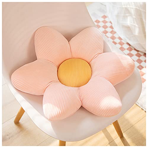 LANFIRE Blume Plüsch Kissen Kissen Bodenkissen Dekoratives Blumenkissen Sitzkissen Rückenlehnenkissen Schlafsofa Kissen (45CM, Pink) von LANFIRE