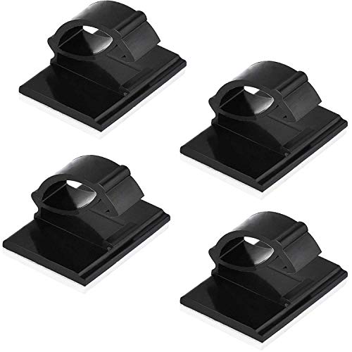 50 Stück Selbstklebende Kabelklemme Kabelbinder Kunststoff Kabelclips Binden Draht Management Halter für Auto Büro Zuhause von LANGING