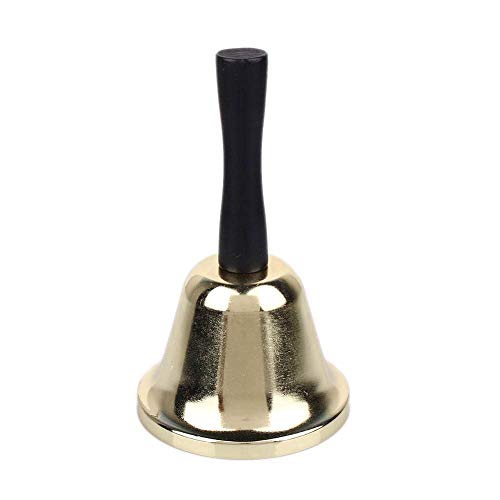 Metalltee Tischglocke Loud Anruf Service Bell Warnung Gold überzogen Hand Glocke von LANGING