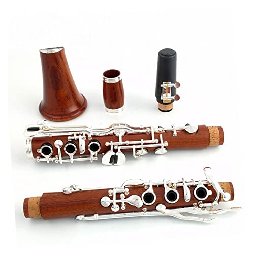 Klarinettensatz Deutsche Klarinette Bb Redwood Holz 20 Tasten Türkisches Palisander Für Anfänger (Color : 1) von LANGLIE