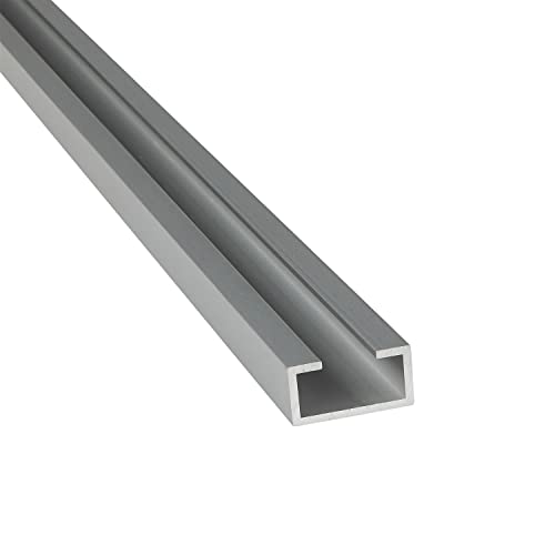 Alu C-Profil ELOXIERT Aluminium Alu Profil für M6,M8,M10,M12 Schraube/Mutter 8x23x6,5x1,5 mm (M10 Schraube) x 2.000+-4 mm von METALXACT