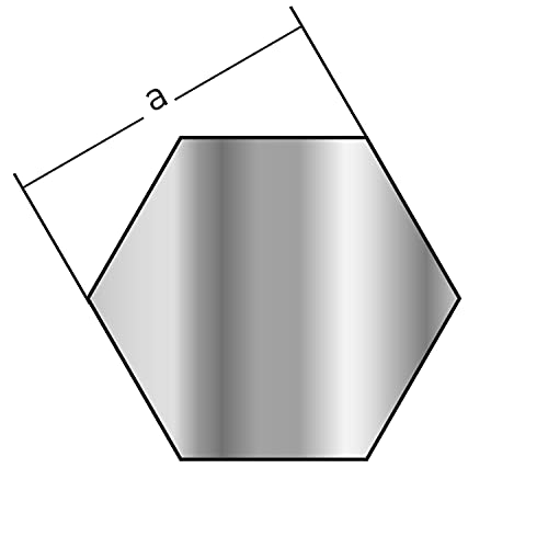 Aluminium Sechskant, Stange, Stab AlCuMgPb, Alu Sechskantstange, 6-kant, SW Profil SW 19 mm x 1.500 mm von LANGLITZ Metalle