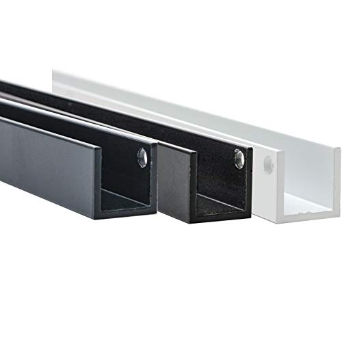 Aluprofil U-Profile "PULVERBESCHICHTET" Weiß RAL 9016 10x10x10x2 mm x 1500 mm von METALXACT
