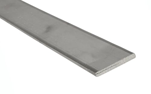 Edelstahl Flachmaterial V2A Flachstange Flacheisen VA Flach Flachstahl geschliffen 25 x 3 mm x 1.500mm (ungeschliffen) von METALXACT