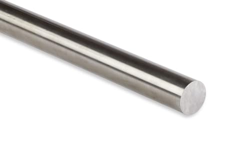 Edelstahl Rundstab Stab Stabstahl Rundeisen V2A Rund-Profil Rundstahl Rostfrei 25 mm (ungeschliffen) x 1.500 mm +-5 mm von LANGLITZ Metalle