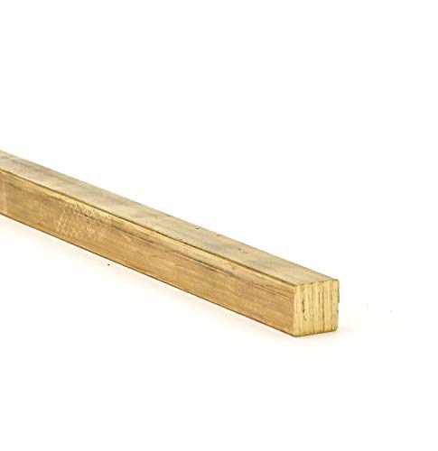 Messing Vierkantstangen 10 x 10 mm x 250 mm von LANGLITZ Metalle