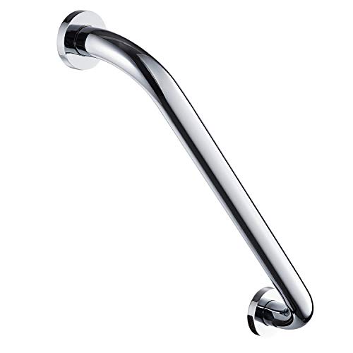 Duscharm-Haltegriff für Badezimmer, rutschfester Sicherheits-Handlauf, Wandgriff für Badewanne, WC-Gleitstangen aus Messing, verchromt, poliert (30,5 cm) von LANGPAI