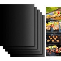 BBQ-Grillmatten-Set mit 5 antihaftbeschichteten Kochmatten von LANGRAY