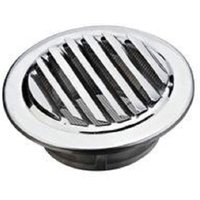 Runder Entlüfter aus Edelstahl, Lüftungsgitter, rundes Abluftgitter mit Flanschlochabdeckung zur Aufrechterhaltung der Luftzirkulation für von LANGRAY