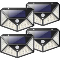 Solarleuchten für den Außenbereich, 100 LEDs, 4er-Pack: Solarbeleuchtung für den Außenbereich, Bewegungsmelder, leistungsstarker kabelloser von LANGRAY