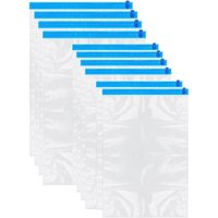 Vakuum-Aufbewahrungsbeutel für Kleidung 10 transparente Beutel mit Doppelreißverschluss, Blau - RAPANDA von LANGRAY