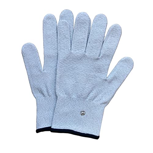 LANGZDHE Silberfaser-Schutzhandschuhe gegen elektromagnetische Strahlung, EMF-Blockierung, sterile leitfähige Handschuhe, leitfähige Handschuhe in Blau, Größe S von LANGZDHE