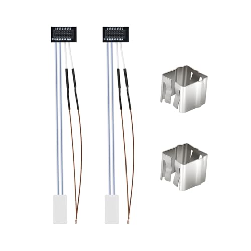 2 Pack Keramik-Heizung & Thermistor Kits für Bambu Lab P1P/P1S, 24V 48W Keramik-Heizung Hochtemperatur-Thermistor mit Befestigungsclip P1 Serie 3D-Drucker Zubehörteile von LANKEGU