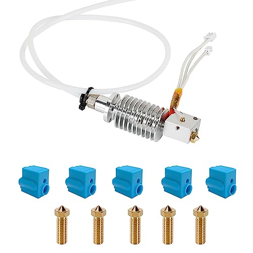 LANKEGU Hotend-Kit für Anycubic Vyper, 3D-Drucker zusammengebautes Hotend-Kit mit 5 Silikonsocken und Düsen für Vyper Filament 3D-Drucker von LANKEGU