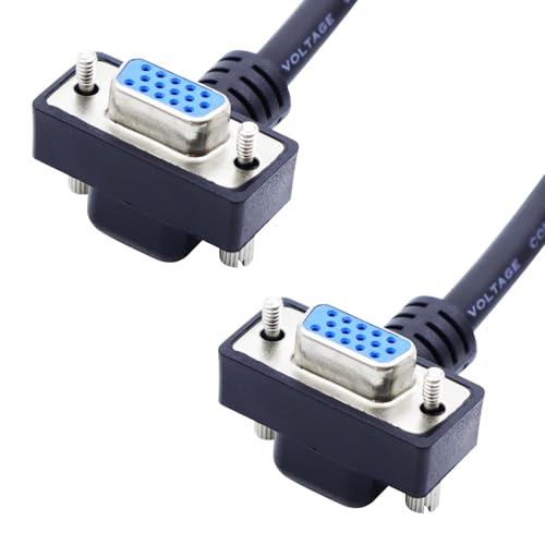LANMINGLEL 90 Grad VGA Kabel 15 PIN VGA Monitor Kabel VGA zu VGA Kabel 1080P VGA Verlängerungskabel für Monitor Projektor Computer (Buchse auf Buchse) von LANMINGLEL